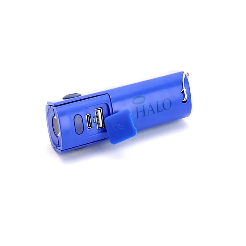 HALO FanPal 2,000mAH Power Banks with Mini Fan & LED Light Blue
